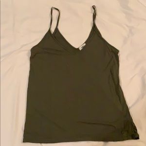 Olive green tank top